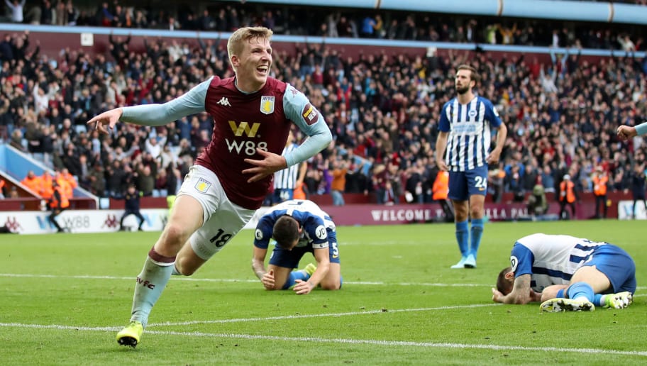 Brighton at Villa Park in episode one of the Stevie G show